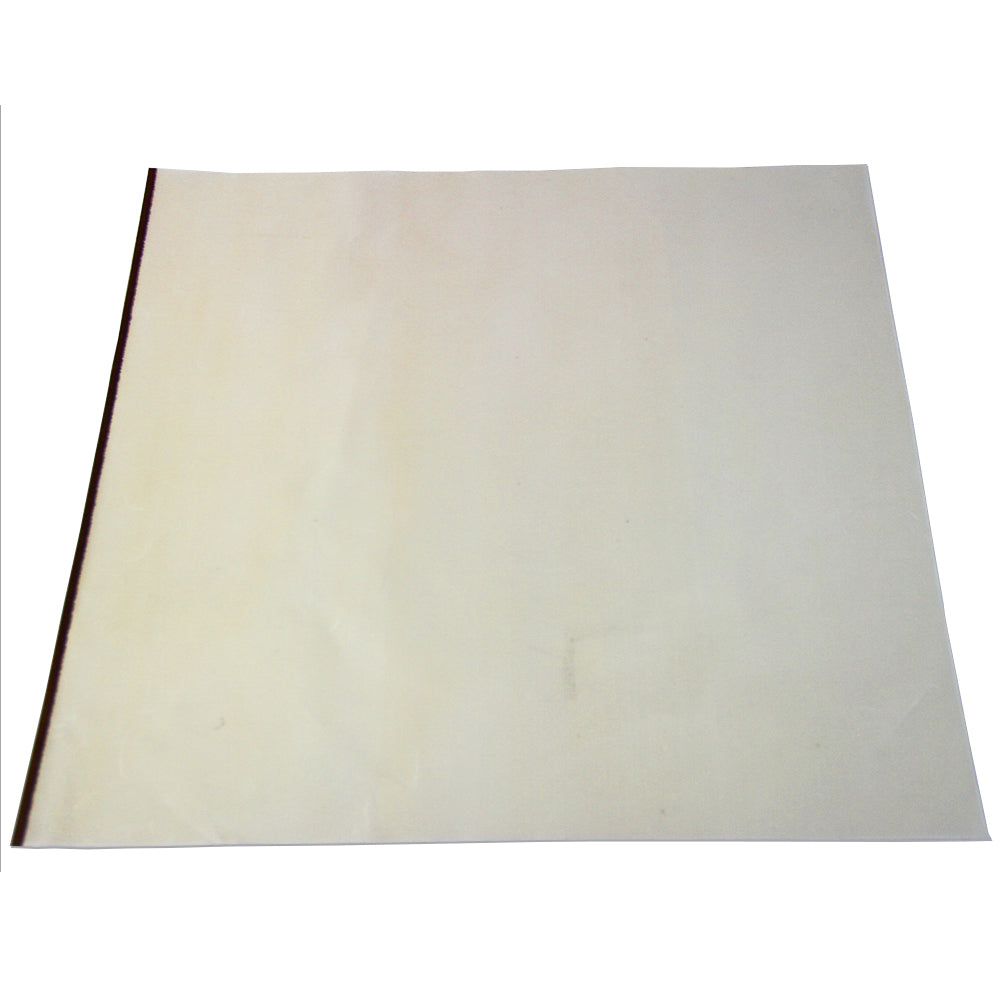 Wiederverwendbare, hitzebeständige PTFE-Folie in hellem Beige, 48 cm x 58 cm, glatt und flexibel, ideal für Back- und Grillanwendungen