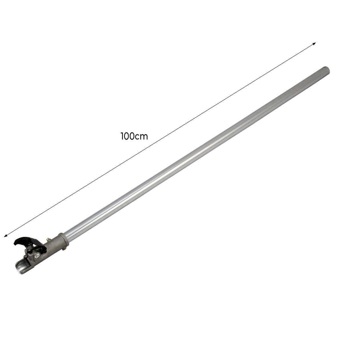 Langes, silbernes T-Mech 5 in 1 Multiwerkzeug mit einem robusten Griff und einem verstellbaren Mechanismus, ideal für vielseitige Anwendungen