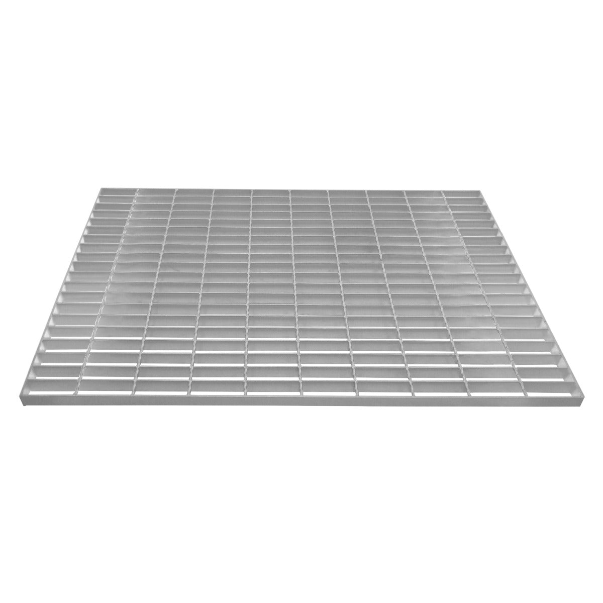 Verzinkter Gitterrost in rechteckiger Form, 1000mm x 700mm, mit gleichmäßigen, stabilen Stäben und glatter, silberner Oberfläche für hohe Belastbarkeit