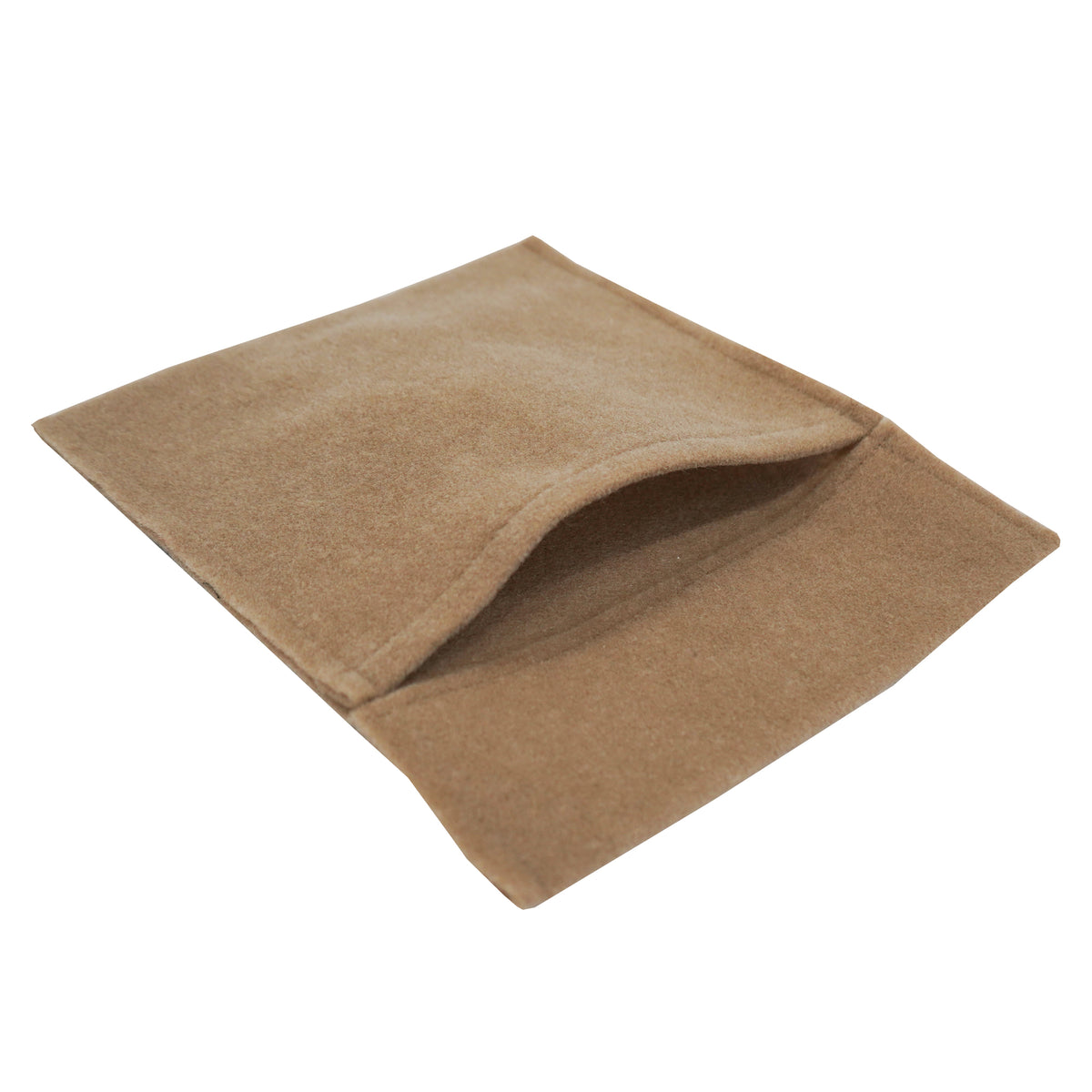 Beige Aufbewahrungstasche aus weichem, strapazierfähigem Material mit einer glatten Oberfläche und einem praktischen, offenen Design für Autos