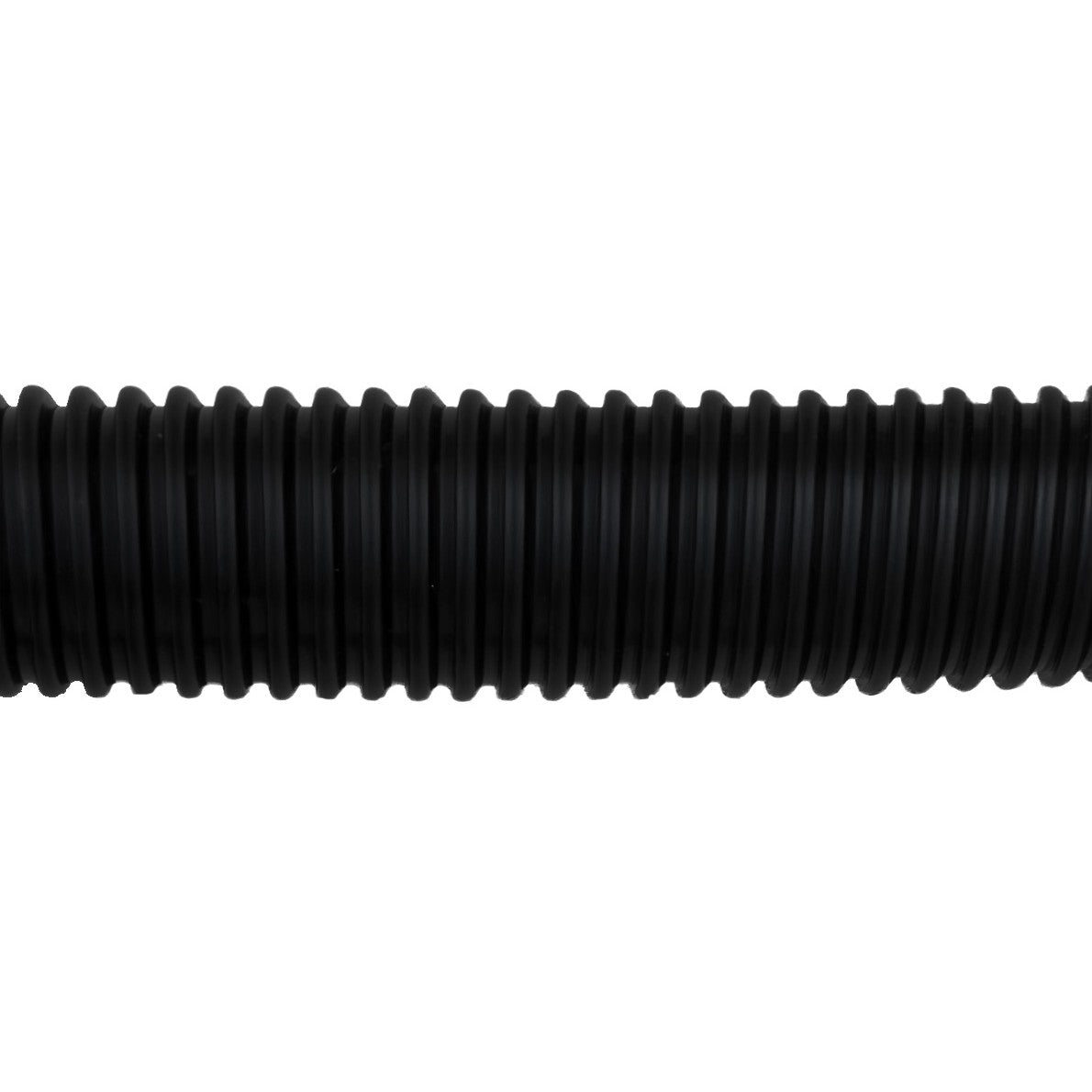 Schwarzer, flexibler Staubsaugerschlauch mit gerippter Oberfläche, 5 Meter lang, ideal für die Reinigung schwer erreichbarer Stellen