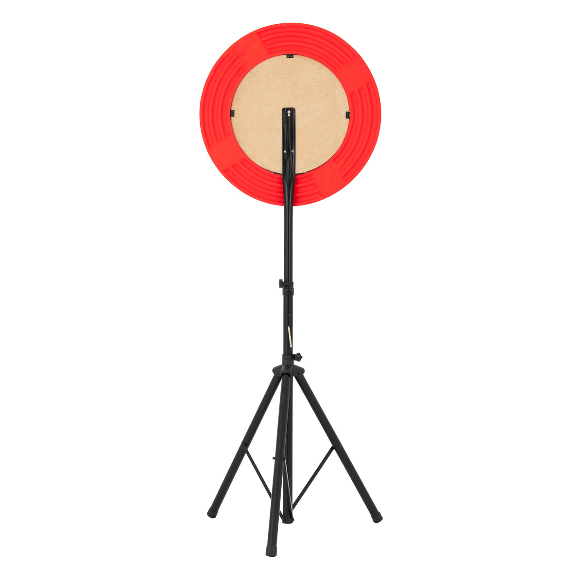 Dart Set mit rotem LED Ringlicht, stabiler schwarzer Ständer, runde Zielscheibe mit natürlicher Korkoberfläche, ideal für präzises Spielen