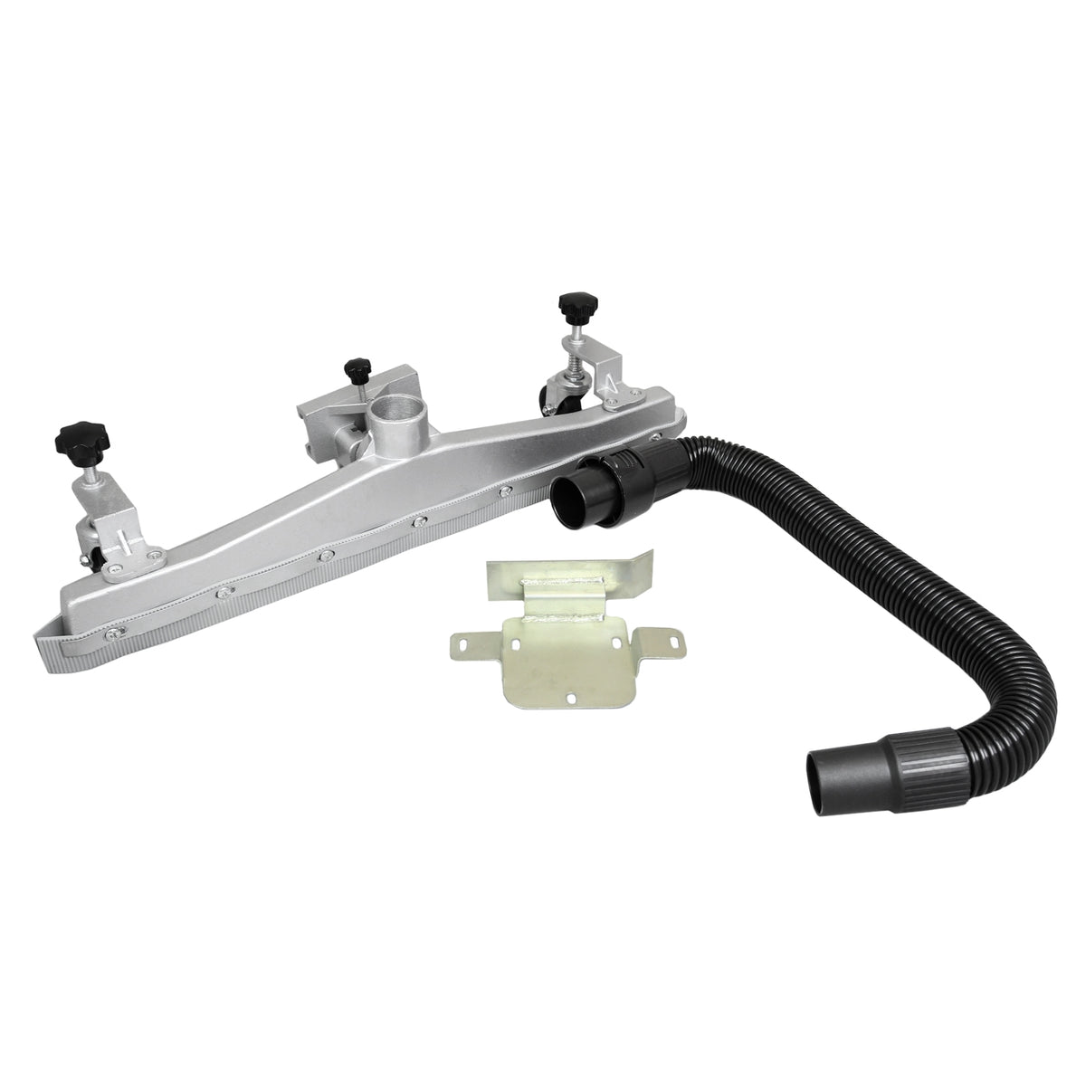Robuste Industriesauger-Bürste aus Aluminium mit flexibler Schlauchverbindung, ideal für effizientes Saugen von großen Flächen und schwerem Schmutz
