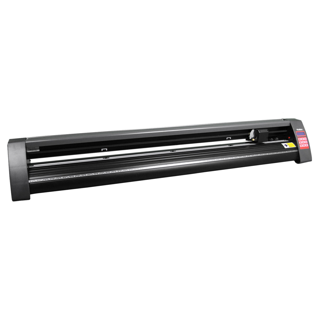 Schwarzer PixMax XL 1350mm Schneideplotter mit präziser Schneideeinheit, ideal für Vinyl- und Folienanwendungen, robustes Design und benutzerfreundliche Software