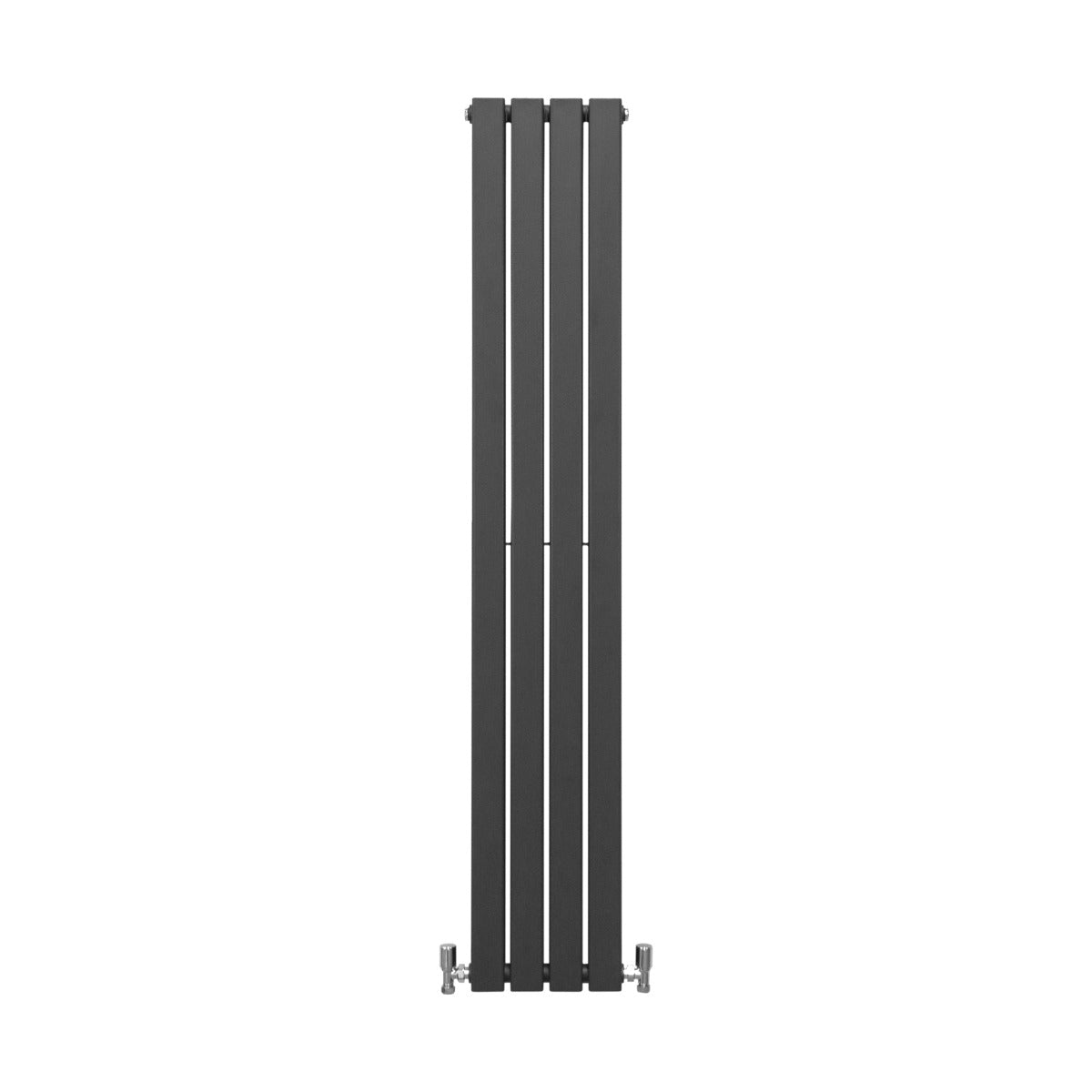 Eleganter anthrazitgrauer Paneelheizkörper mit schlankem Design, 1600mm hoch und 280mm breit, ideal für moderne Wohnräume und effiziente Wärmeverteilung