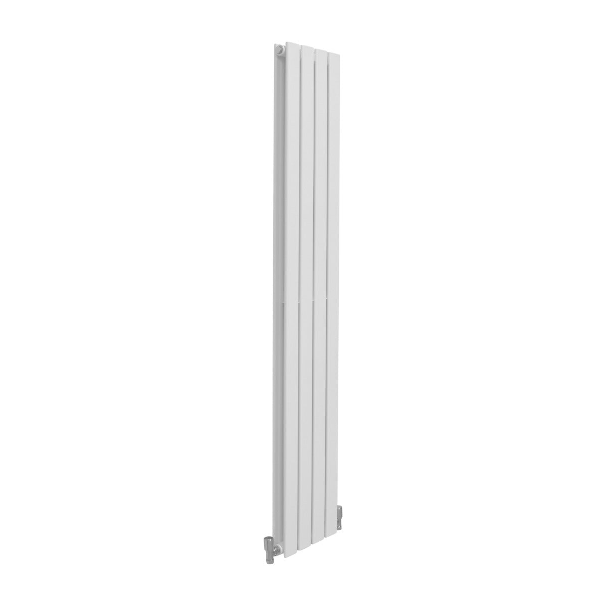 Hochformatiger Paneelheizkörper in glänzendem Weiß, 1600mm x 280mm, mit glatten, modernen Linien und eleganter, minimalistischer Gestaltung
