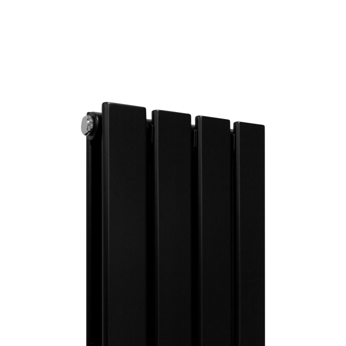 Mattschwarzer Paneelheizkörper mit schlankem, modernem Design, 1600mm x 280mm, aus robustem Material, ideal für stilvolle Heizlösungen