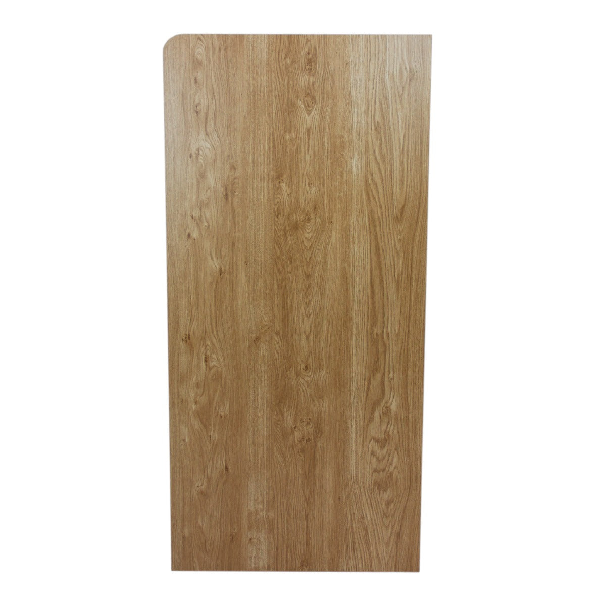 Abfallbehälter und Tablettablage aus heller Eiche mit feiner Holzmaserung, glatter Oberfläche und abgerundeten Kanten, ideal für modernes Wohndesign