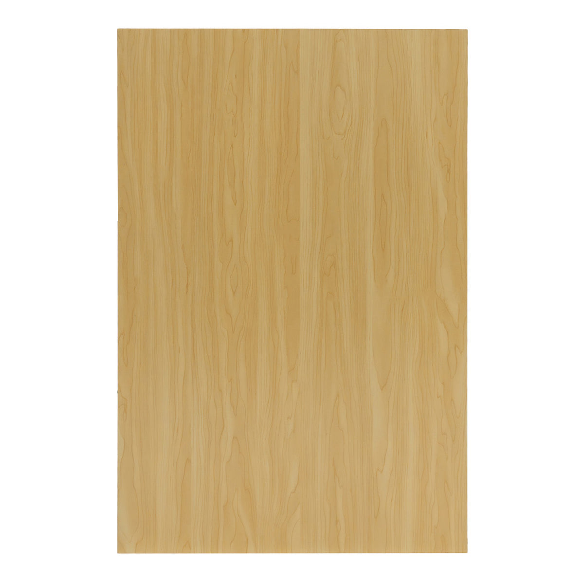 Helle Ahorn-Oberfläche mit feiner Holzmaserung, ideal für Verkaufstheken, bietet eine glatte, natürliche Textur und ansprechendes Design