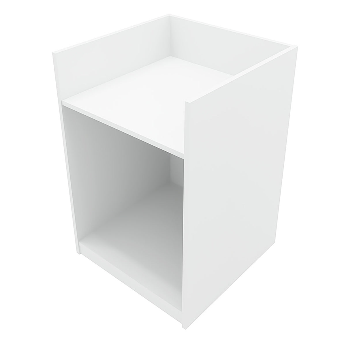 Weißes Verkaufstheken-Set aus hochwertigem Material, mit klaren Linien und modernem Design, ideal für Einzelhandelsumgebungen