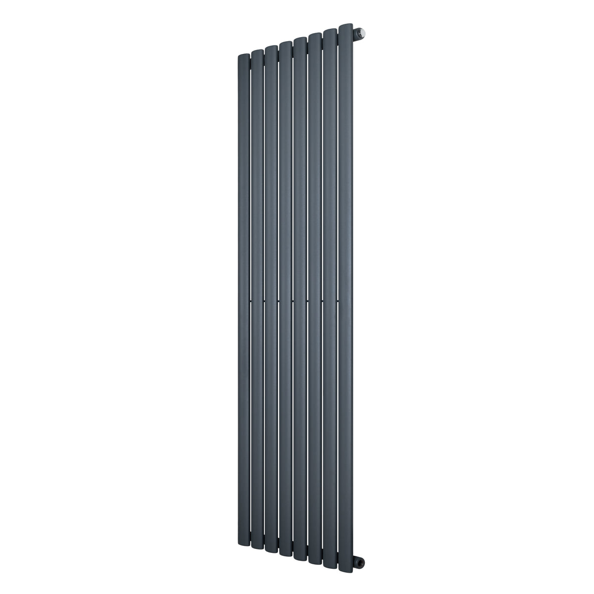Gliederheizkörper in Anthrazitgrau, 1600mm x 480mm, mit schlankem, vertikalem Design und glatter, moderner Oberfläche für effiziente Wärmeverteilung