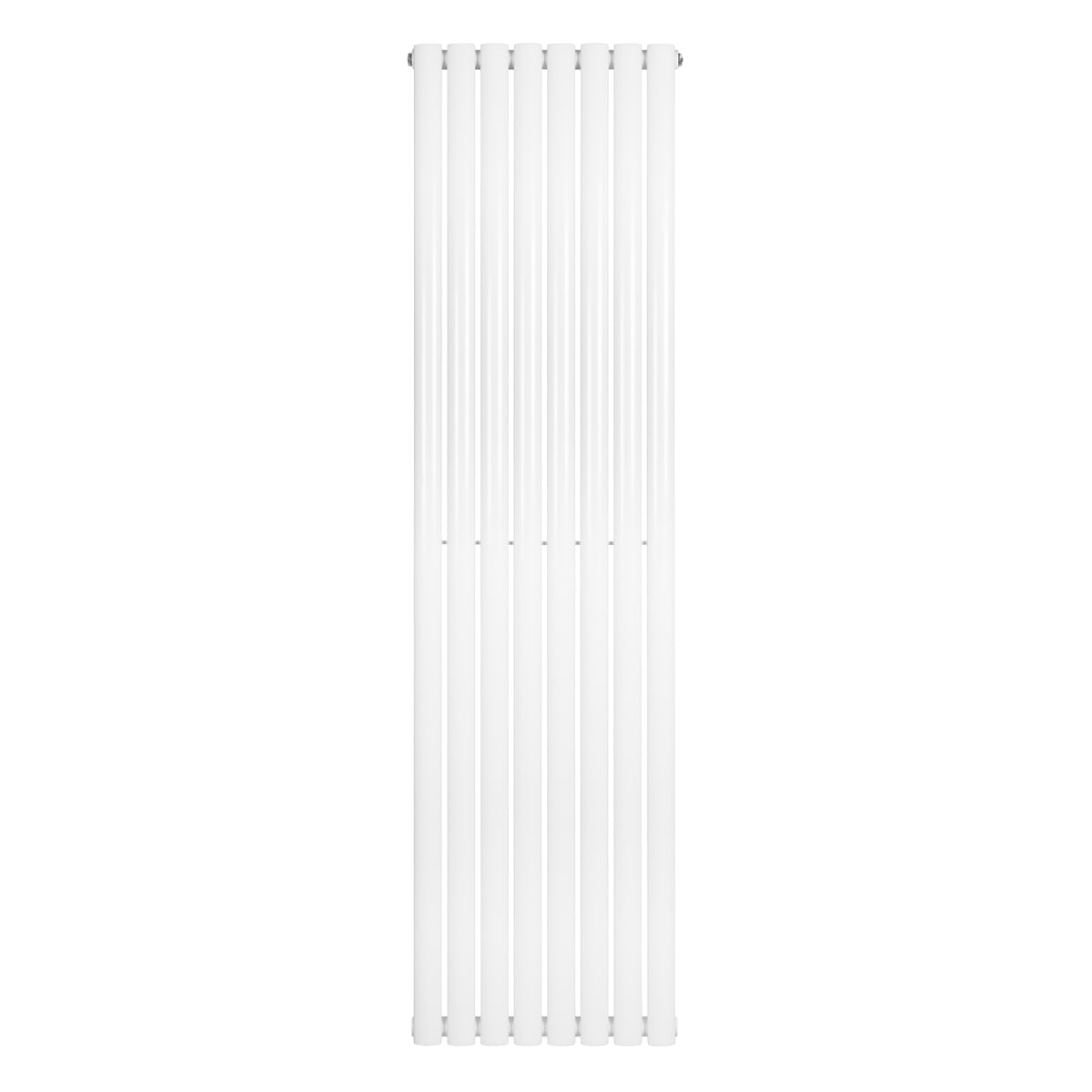 Hochformatiger Gliederheizkörper in Weiß, 1800mm x 480mm, mit glatter Oberfläche und eleganten, vertikalen Lamellen für moderne Innenräume