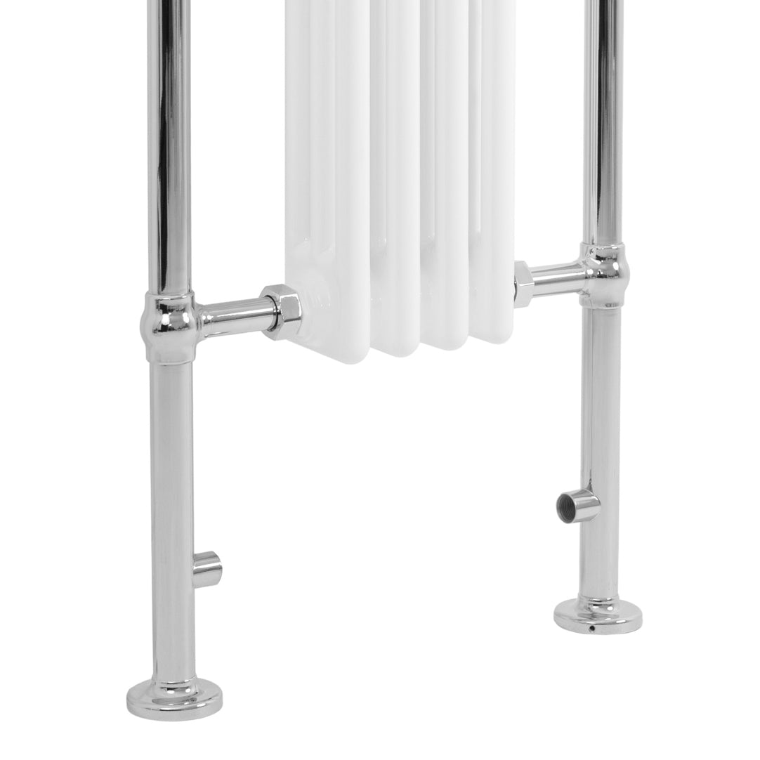 Klassicher Beheizter Handtuchheizkörper – 950 mm x 480 mm – Weiß