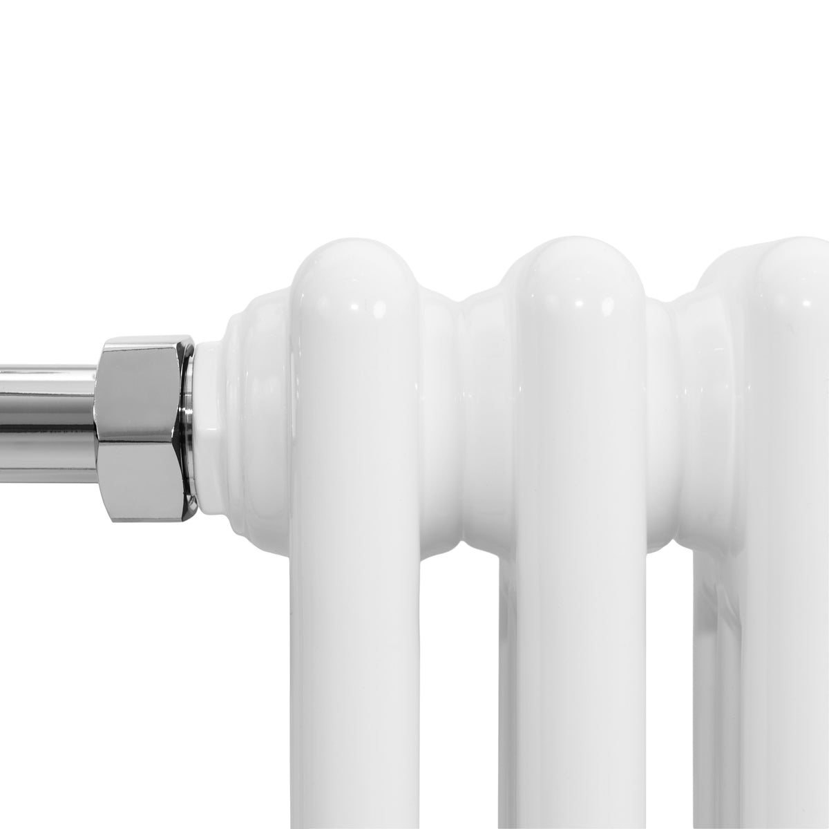 Klassicher Beheizter Handtuchheizkörper – 950 mm x 480 mm – Weiß