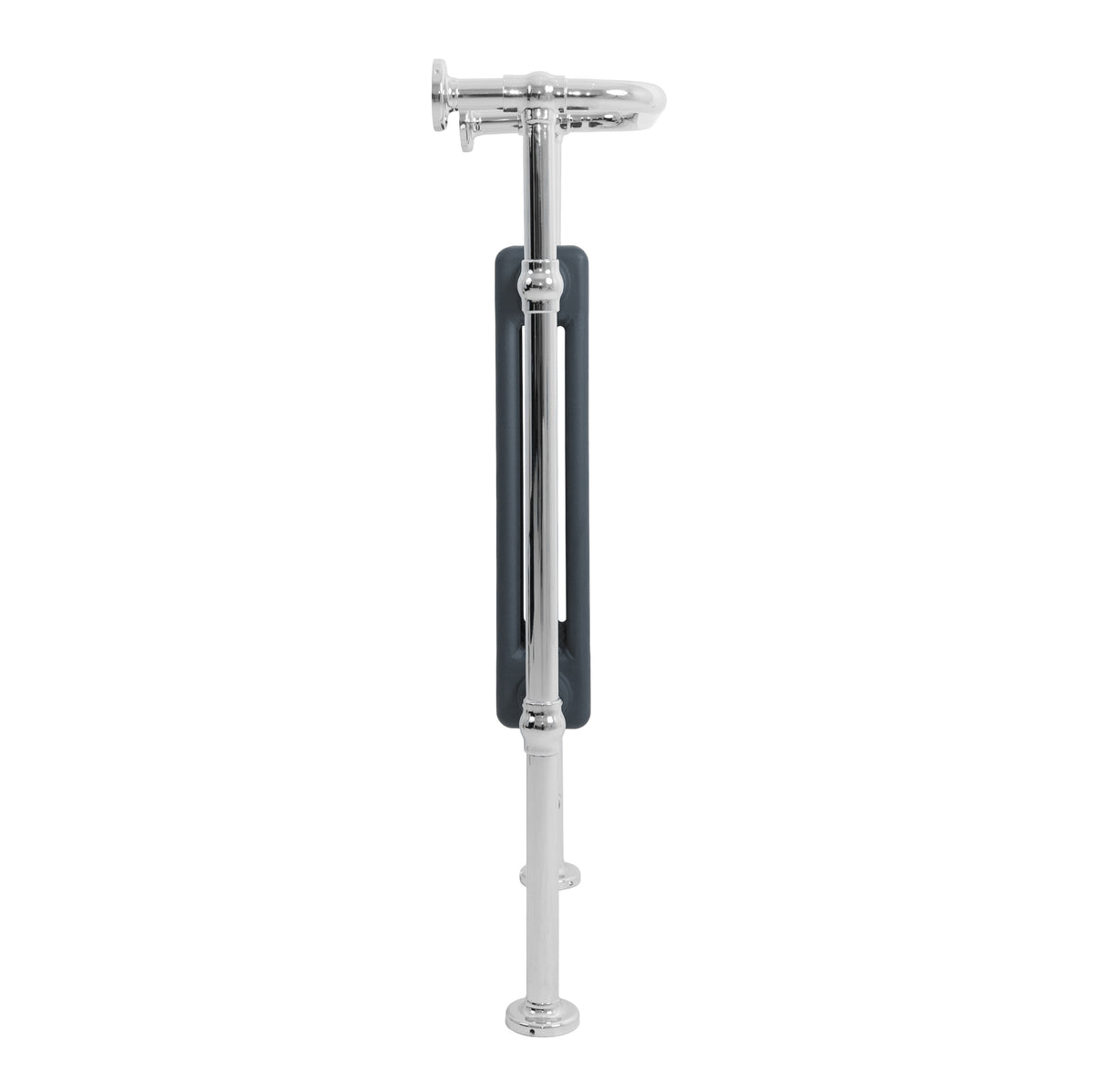 Klassicher Beheizter Handtuchheizkörper – 950 mm x 570 mm – Anthrazitgrau - view 3