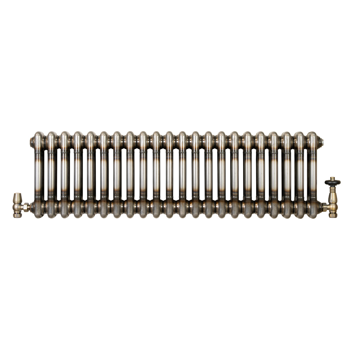 Klassischer 2-Säulen-Heizkörper mit TRV – 300 x 1010 mm - Rohmetall - view 2