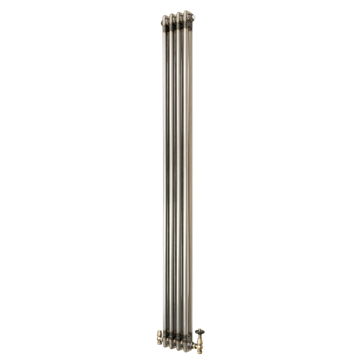 Klassischer 2-Säulen-Heizkörper mit TRV – 1800 x 200 mm - Rohmetall
