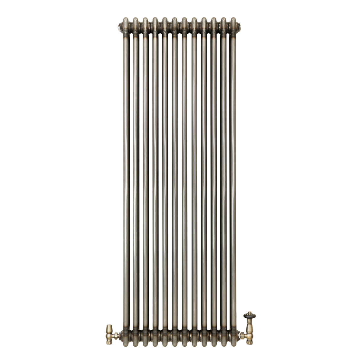Klassischer 3-Säulen-Heizkörper mit TRV – 1500 x 560 mm - Rohmetall