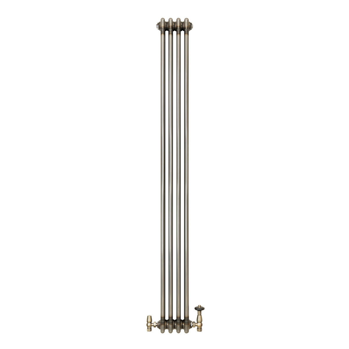 Klassischer 3-Säulen-Heizkörper mit TRV – 1800 x 200 mm - Rohmetall
