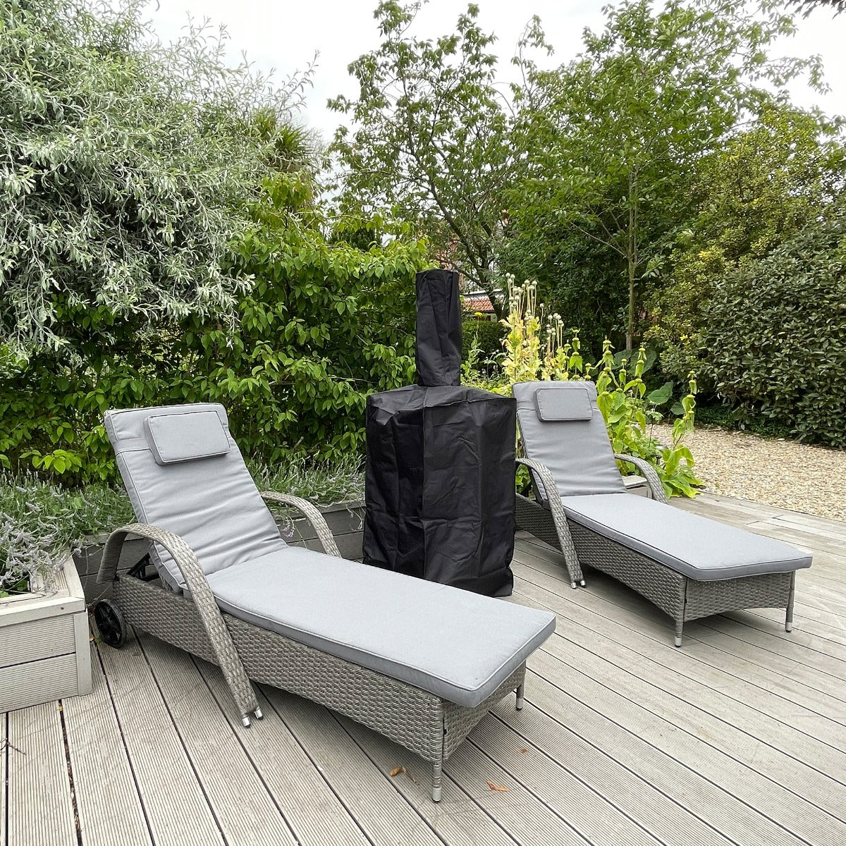 Schwarze Abdeckung für Kukoo Outdoor Pizzaofen, passend für 165,5 cm x 103,5 cm, schützt vor Witterungseinflüssen und Schmutz, ideal für den Außenbereich