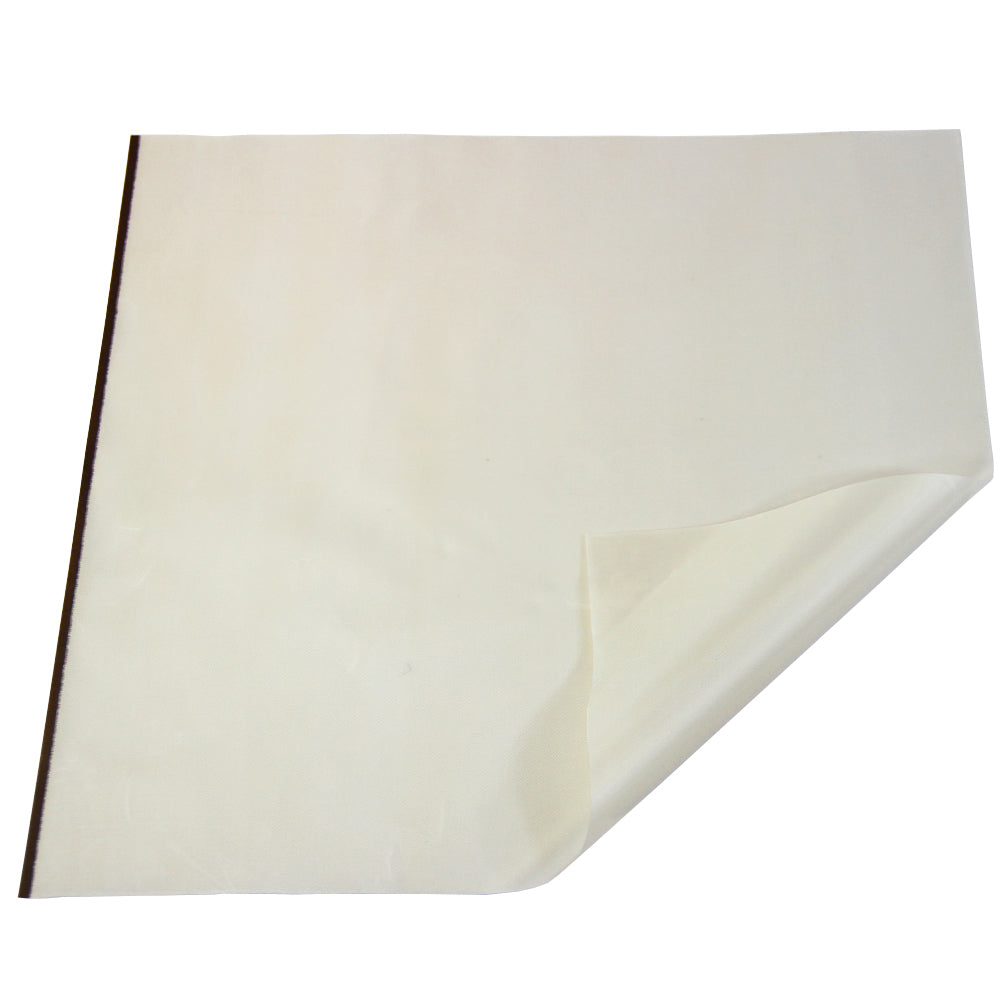 Wiederverwendbare, hitzebeständige Teflonfolie in Cremefarbe, 48 cm x 58 cm, mit glatter Oberfläche und flexibler Textur, ideal für Back- und Kochanwendungen
