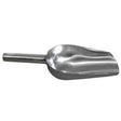 Edelstahl Popcorn-Schaufel mit glänzender, glatter Oberfläche und ergonomischem Griff, ideal zum Servieren von frisch zubereitetem Popcorn