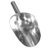 Edelstahl Popcorn-Schaufel mit glänzender Oberfläche, breiter, schaufelförmiger Kopf und stabiler, runder Griff für einfaches Servieren von Popcorn