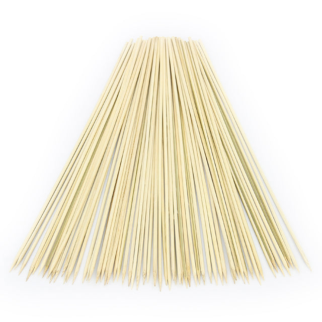 300 Stück KuKoo Holz Zuckerwattestäbchen in hellem, natürlichem Holz, spitz zulaufend, ideal für Süßigkeiten und Snacks, umweltfreundlich und robust
