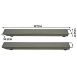 Robuste T-Mech 2 Balken Wiegebalken in Grau, 127 cm lang und 13,5 cm hoch, ideal für präzise Gewichtsmessungen bis 3000 kg