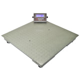 Digitale Plattformwaage von T-Mech, 80cm x 80cm, mit rutschfester, metallischer Oberfläche und digitalem Display zur präzisen Gewichtsanzeige
