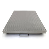Plattformwaage aus Edelstahl mit rutschfester, diamantförmiger Oberfläche, 90 cm x 60 cm, ideal für präzise Gewichtsmessungen in der Industrie