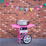 KuKoo Rosa Zuckerwattemaschine & Wagen