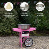 KuKoo Rosa Zuckerwattemaschine & Wagen