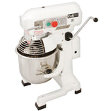 Küchenmaschine KuKoo Gastro in Weiß mit 10L Edelstahl-Rührschüssel, robustem Gehäuse und verstellbarem Geschwindigkeitsregler für professionelle Anwendungen