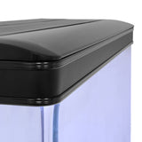 Schwarzer Aquariumdeckel für ein 300 Liter Aquarium, glänzende Oberfläche, abgerundete Kanten, ideal für stilvolle Aquariengestaltung