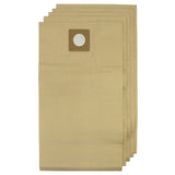 Braune MAXBLAST 80L Staubsaugerbeutel im 5er-Pack, aus robustem Papier, mit runder Öffnung und stabiler Befestigung, ideal für effektive Staubaufnahme