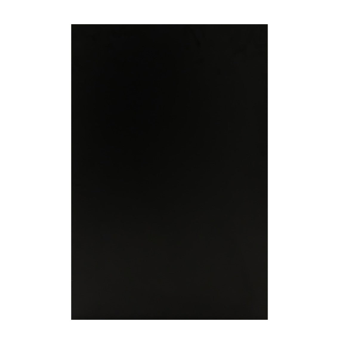 Schwarze LED-Ladentheke B1200 mit glatter Oberfläche, modernem Design und eleganten Kanten, ideal für Verkaufsräume und Ausstellungen
