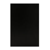 Schwarze LED-Ladentheke B1200 mit glatter Oberfläche, modernem Design und eleganten Kanten, ideal für Verkaufsräume und Ausstellungen