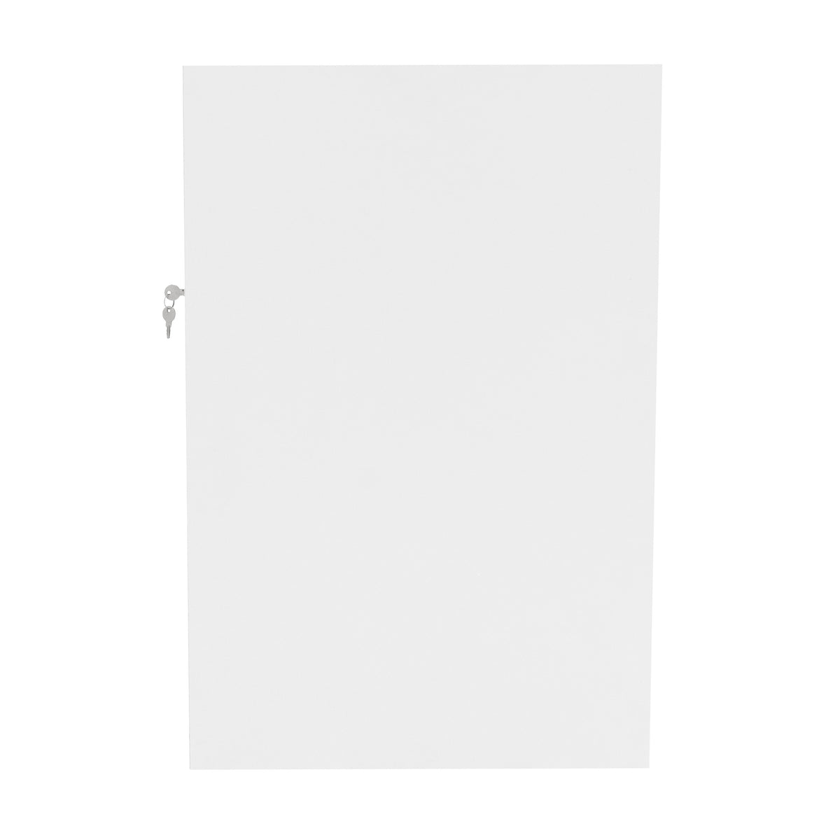 Weiße C1200 LED-Ladentheke mit glatter, glänzender Oberfläche und elegantem Design, ideal für moderne Verkaufsräume und Ausstellungen