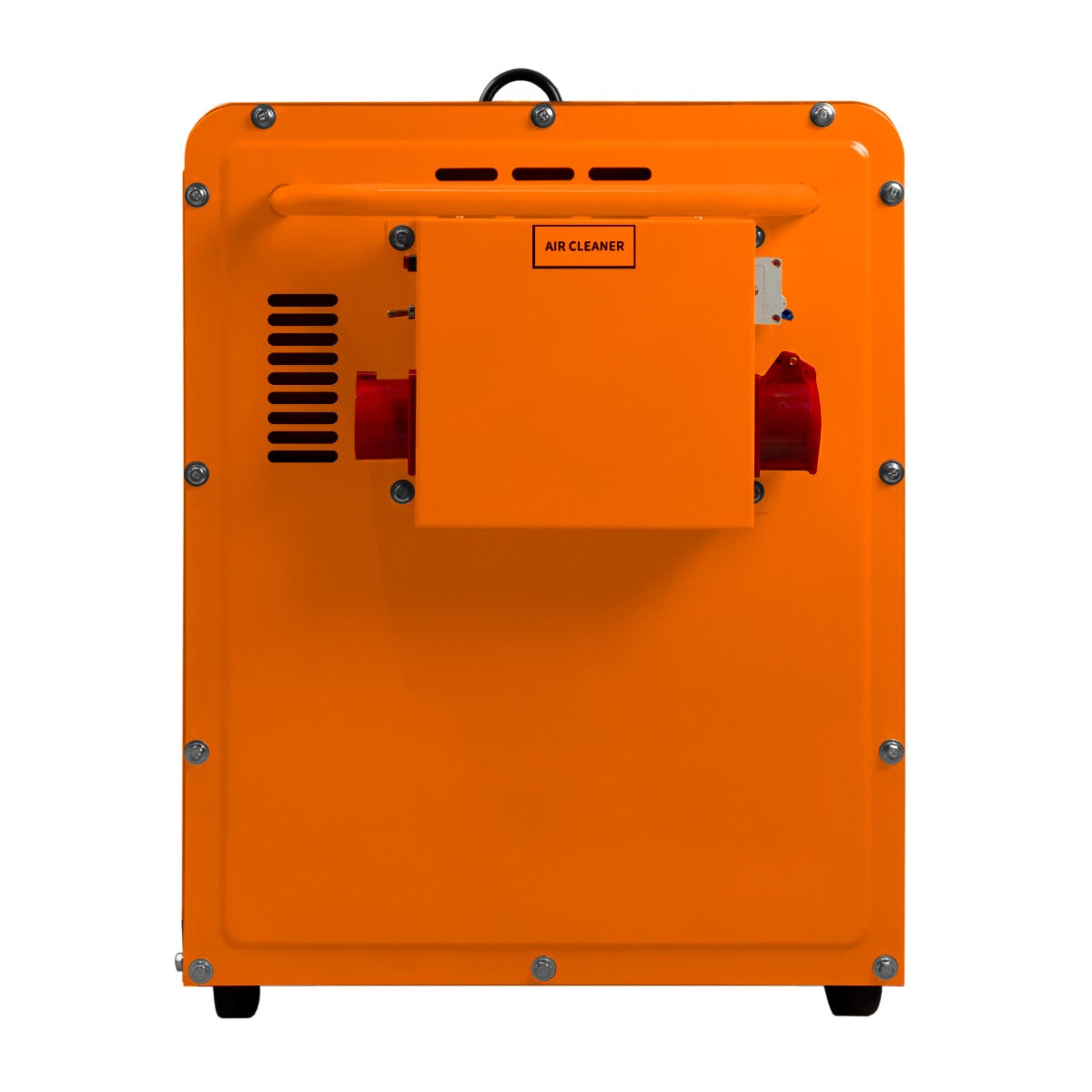 Dreiphasiger T-Mech Diesel Generator in leuchtendem Orange, mit robustem Gehäuse, Lüftungsschlitzen und einem kompakten Design für geräuschlosen Betrieb