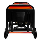 Offener Dieselgenerator T-Mech 2kVA mit robustem schwarzen Gehäuse, orangefarbenem Deckel und stabilen Rädern für einfache Mobilität