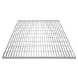 Verzinkter Gitterrost in quadratischer Form, 1000mm x 1000mm, mit gleichmäßigen, stabilen Streben und glatter, silberner Oberfläche für hohe Belastbarkeit