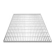 Verzinkter Gitterrost in rechteckiger Form, 1000mm x 900mm, mit gleichmäßigen, robusten Streben und silberner, glänzender Oberfläche