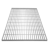 Verzinkter Gitterrost in rechteckiger Form, 1000mm x 800mm, mit gleichmäßigen, stabilen Streben und silberner, glänzender Oberfläche