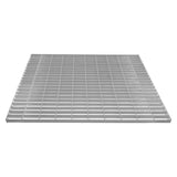 Verzinkter Gitterrost in rechteckiger Form, 1000mm x 800mm, mit gleichmäßigen, stabilen Rosten und silberner, glänzender Oberfläche für hohe Belastbarkeit