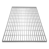 Verzinkter Gitterrost in rechteckiger Form, 1000mm x 700mm, mit stabilen, gleichmäßigen Streben und silberner, glänzender Oberfläche