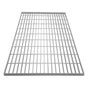 Verzinkter Gitterrost in rechteckiger Form, 1000mm x 700mm, mit stabilen, gleichmäßigen Streben und silberner, glänzender Oberfläche