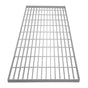 Verzinkter Gitterrost in rechteckiger Form, 1000mm x 500mm, mit gleichmäßig angeordneten, stabilen Streben und glatter, silberner Oberfläche