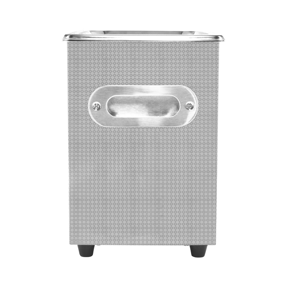Ultraschallreiniger T-Mech 6L aus Edelstahl mit strukturiertem Gehäuse, praktischen Griff und stabilen Füßen für effektive Reinigung von Schallplatten