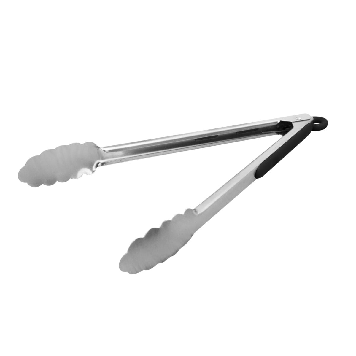 Edelstahl-Pizzateller mit transparentem Glas, ideal für die Präsentation von Speisen, mit eleganter, glatter Oberfläche und robustem Design